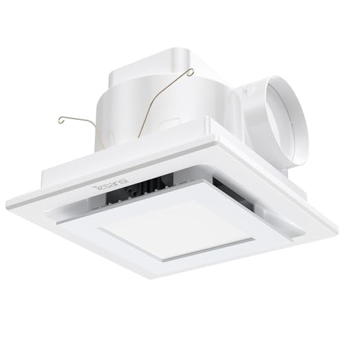 Image of Bathroom Exhaust Fan with Light, 1.0 Sones Ultra Quiet