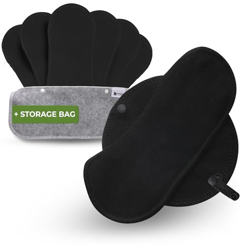 Made in EU - Ultra-Thin Reusable Panty Liners (Medium, 7-Pack)