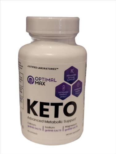 Optimal Max Keto Pills Includes Apple Cider Vinegar Patented Gobhb® Exogenous Ketones Advanced Ketogenic Supplement Ketosis Support For Men Women 60 Capsules #TOP2