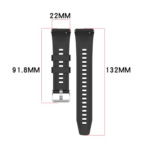 Correa de silicona 22mm para Huawei Watch GT6 Pro miniatura 6