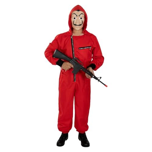 Funidelia | Disfraz de la Casa de Papel con fusil para hombre y mujer Películas & Series & Ladrón - Disfraz para adultos y divertidos accesorios para Fiestas, Carnaval y Halloween - Talla S - M