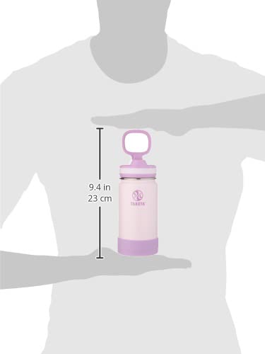 Takeya Actives Kids Insulated Stainless Steel Water Bottle With Straw Lid, 14 Ounce, Grape Purple #TOP6