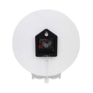 Poppy flowerswall clock battery operated non ticking silent quartz analog rustic farmhouse round clock retro decor for home kitchen living room bathroom  urban country home decor