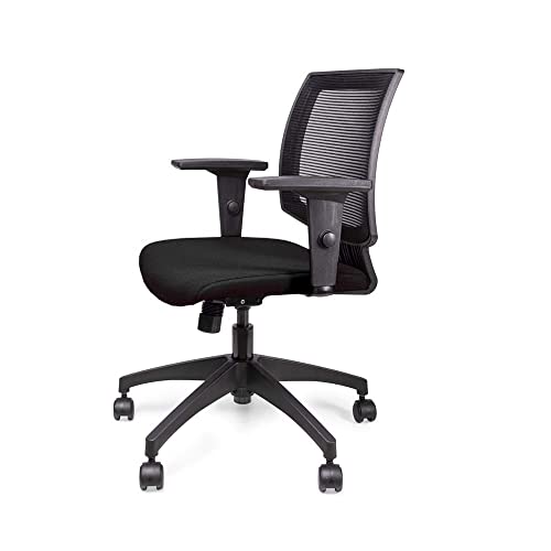 Cadeira de Escritório Ergonômica Giratória Preta Profit Marelli