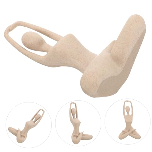 Sculpture de yoga minimaliste pour table et salon design