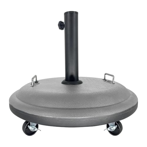 Base de sombrilla 25 kg estable con adaptador ajustable para parasol de patio 2