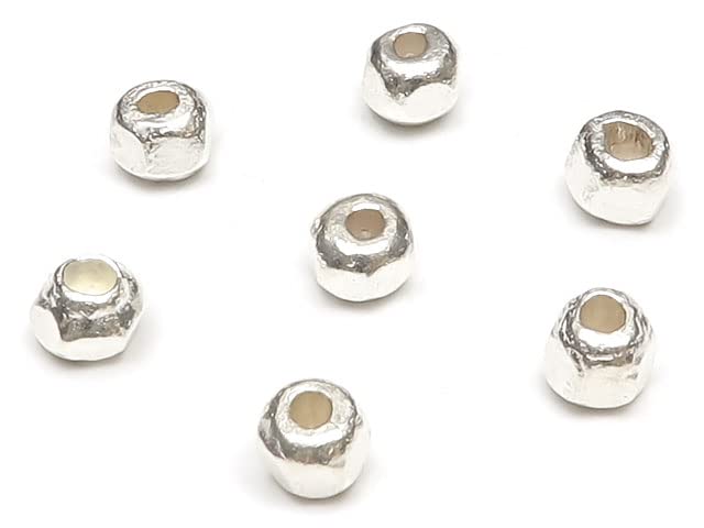 Amazon.co.jp: 【BELLPIERI】カレンシルバー ビーズ 4mm【5コ販売