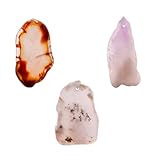 Pendentifs en agate naturelle : fabriqués en pierre naturelle de première qualité pour une , ils ne se décolorent pas et ne se cassent pas facilement