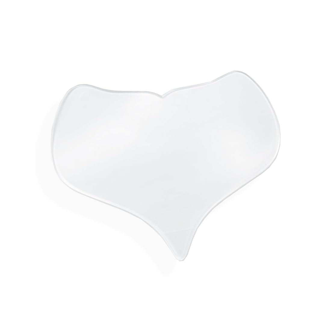 1 Pezzi Petto Antirughe Pads, Pad Antirughe Petto, Patch Rughe Petto a Forma di Cuore, Imbottitura Toracica in Silicone, Riutilizzabile Cuscinetti Antirughe Sul Petto, Patch per Scollatura Notturna