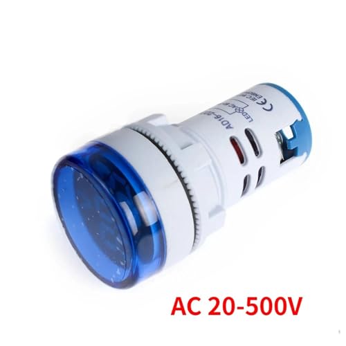 Testeur de tension AC 20-500V avec écran digital LED blanc 22mm