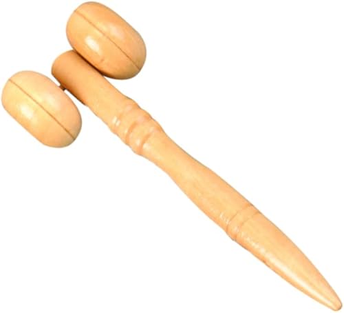 Miniatura 4 de HEALLILY Rodillos de madera portátiles masajeadores cara mano pierna cabeza cuello espalda cintura masaje rueda palos para hombres mujeres