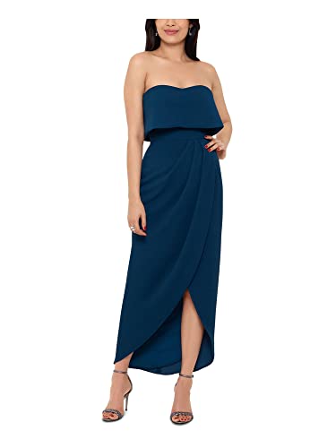 Xscape Womens Sleeveless Sweetheart Neckline Maxi Evening Sheath Dress3