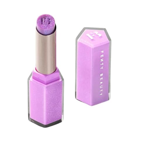 FENTY BEAUTY Gloss Bomb Stix High-Shimmer Gloss Stick .12OZ (ICY AMETHYST 04 (Lavender), .12OZ)