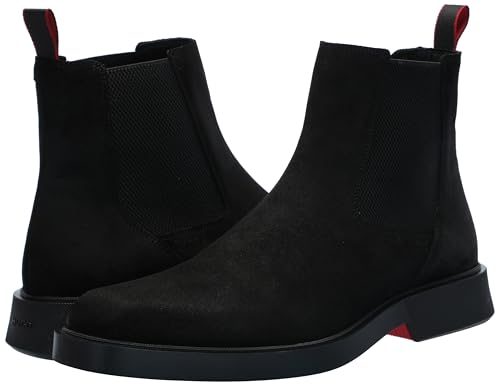 Image of HUGO Men's Brushed Suede Slip on Chelsea Boot