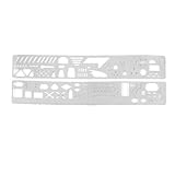 Color gris Aexit 2 piezas UA-90035 Metal Modeling Tool (model: M2533VIIII-2691NR) Set Scriber Forming