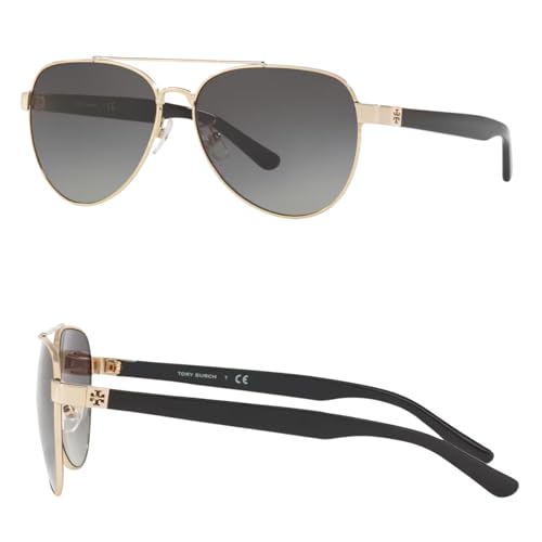 Tory Burch TY6070 PILOT Shape Sunglasses with eSHADES Luxury Eyewear kit Bundle