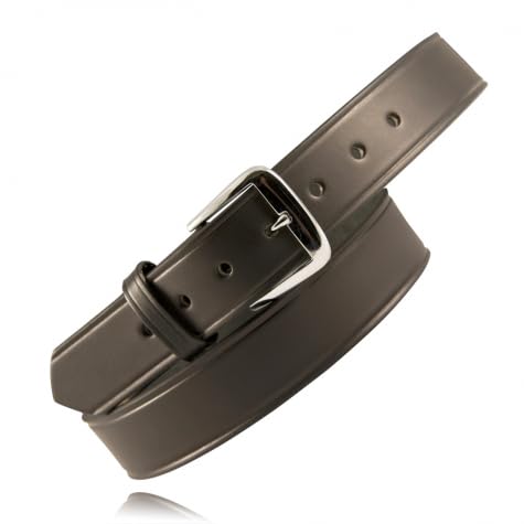 Boston Leather 1 1/2 basket weave belt Black, Size: 38