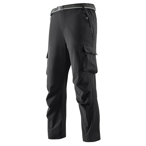 Men's Stretch Tactical Pants Water Resistant Ripstop Cargo Pants Outdoor Lightweight EDC Work Hiking
