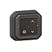 Produktbild LEGRAND, Plexo New Connected-Feuchtraum-Rollladenschalter, Smart-Home, Aufputz-Schalter, kabellos, batterielos, Home+Control-App, IP55 - IK07 wasser- und stoßfest, Farbe: Anthrazit, 069883L