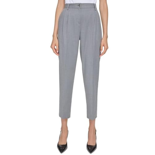 Calvin Klein Womens Pleated Trouser Pants Gray 16