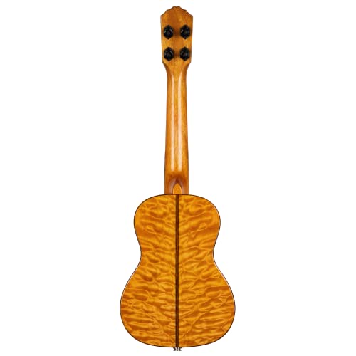 Ukulélé Concert électro-acoustique Ortega Guitars – Série Elite – housse incluse – Solid Quilted Maple (RUET-QMA) - Les Beatles, Paul McCartney, John Lennon, RIngo Starr, George Harrison Ukulélé Concert électro-acoustique Ortega Guitars - Série Elite - housse incluse - Solid Quilted Maple (RUET-QMA) – Image 3