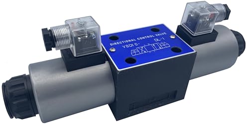 Hydraulic Directional Control Valve D05 (NG10) 31 GPM 4560 psi AC or DC (M-Motor-Center A&B Blocked and Pressure to Tank, 12VDC)