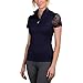 Kastel Denmark Lace Short Sleeve Base Layer Womens Activewear | Sun Protection UPF 30+ | 1/4 Zip Golf, Equestrian, Outdoor