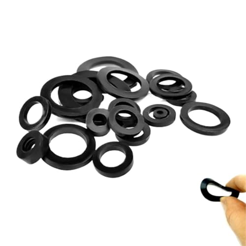 Mdingbao-V[bV[ M3 M4 M5 M6 M8 M10 M12 Flat Black Thick Neoprene Rubber Washers, Ƒϋv(M4x9mm 100PCS)