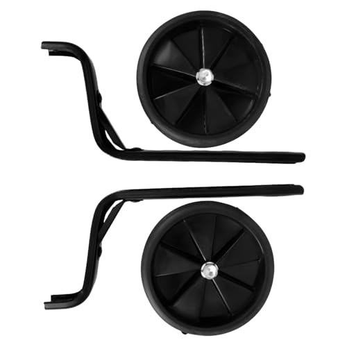 Juego de ruedas de entrenamiento para bicicleta de 12 y 20 pulgadas, con patas de soporte negras reforzadas de 3,0 mm, accesorios para ciclismo para niños miniatura 1