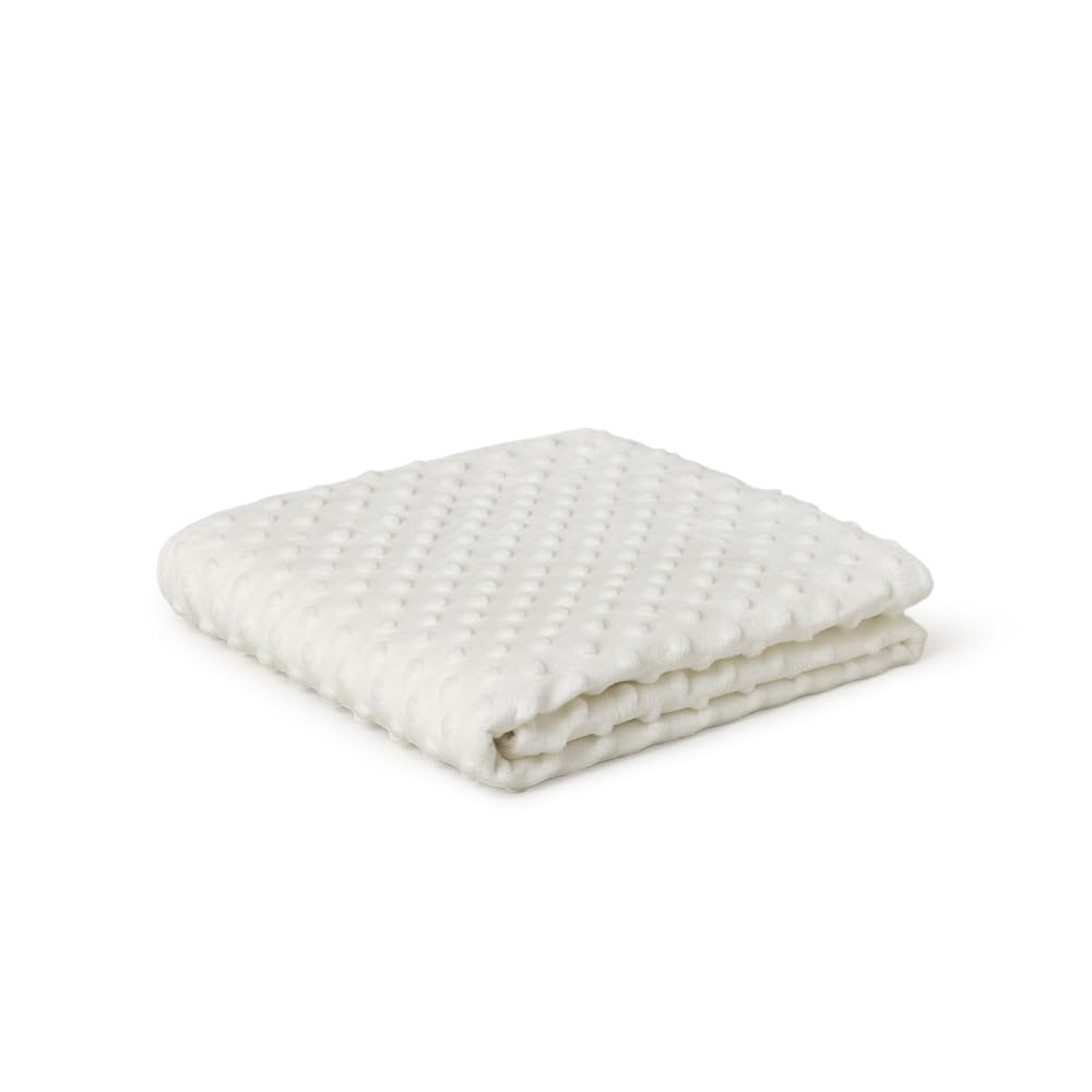 Interbaby Couverture+ Doudou Bébé | Couverture Bébé Naissance Bulles 80x110cm + Peluche Ourson 28x17cm | Cadeau Naissance Fille & Garçon en Coffret | Bulles + Ourson Beige