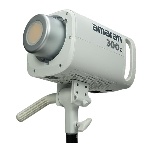 Image of Aputure Amaran 300C White, 300W RGB LED COB Video Light CCT 2500K to 7500K Bowen Mount Continuous Output Lighting Support App Control