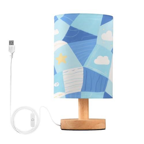Lámpara de mesa para niños con puerto USB miniatura 1
