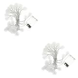 Boule lumineuse décorative en forme de flocon de neige : l'apparence vive et naturelle du flocon de neige fait de la guirlande lumineuse une excellente décoration pour votre noël.