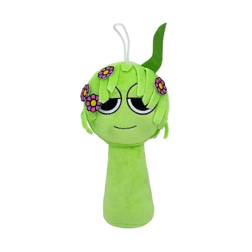 Benolls Sprunki Plushies Merch,Sprunki Plush Toys,Soft Stuffed Animal Pillow Figure Doll Christmas Birthday Gifts for Adult Kids (Light Green)