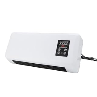 Yinhing Mini climatiseur mural silencieux portable 2 en 1 avec télécommande pour chambre à coucher, bureau, matériau ABS (prise américaine 110 V)