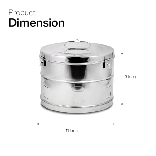 Image of OTICA Dressing Autoclavable Instrument Drum (Jointed) - Ideal for Hospitals, Clinics, Surgical Procedures, Laboratories, and Medical Students (11x9)