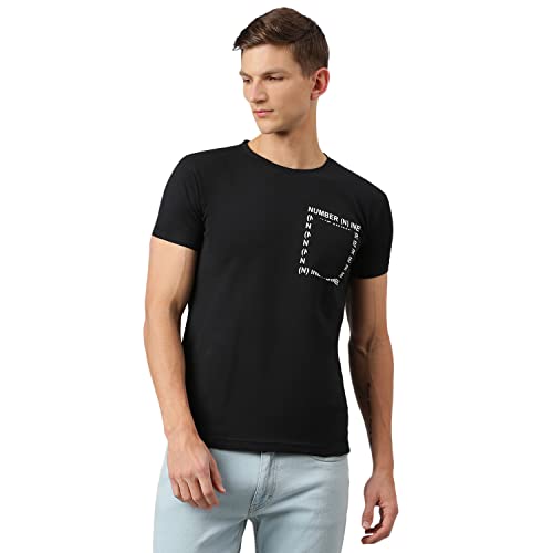Image of Thomas Scott Men's | Solid | Half Sleeve | Slim Fit | 100% Cotton | Round Neck | Casual Tshirt