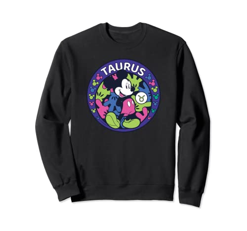 Sweat Mickey Mouse Taureau Disney en coton gris col rond pour adulte