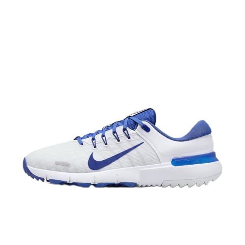 Nike Free Golf NN Golf Shoes (FN0332-400, Game Royal/Football Grey/White/Deep Royal Blue) Size 11