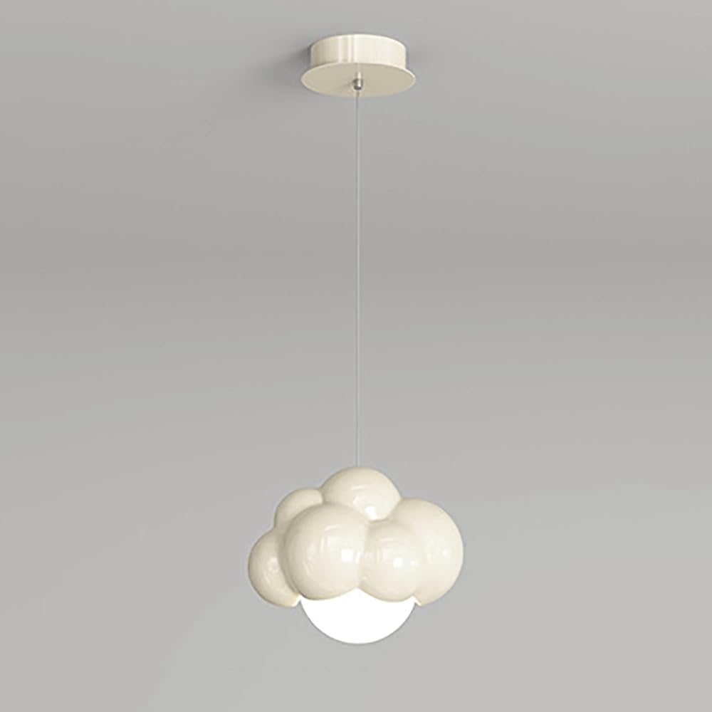 Luces colgantes decora tipo lámpara colgante con forma de nube blanca