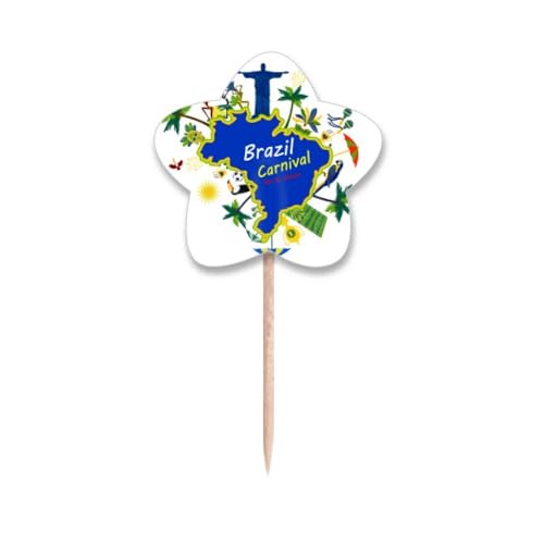 Carnaval de Rio chez vous avec ces pics à cupcake Corcovado