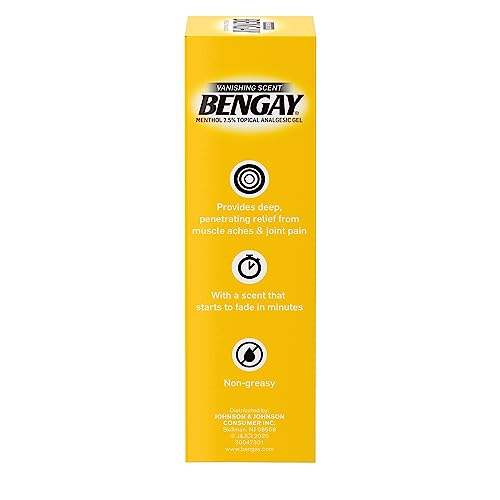 Image of Bengay Menthol Relieving Gel Vanishing Scent 2 OZ - Buy Packs and Save (Pack of 6)