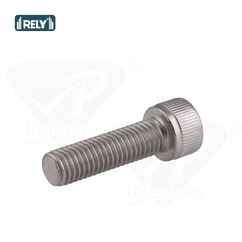 Image of Rely⇒VP INDUSTRIES (Pcs-25) M6X16 mm Socket Head Cap Head Cap Screw Allen Bolt Stainless Steel 304| Allen Socket Head Cap Screw with Allen Key 1 Pc