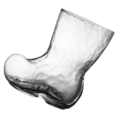 Alipis Tasse En Verre En Forme De Botte Pour Fête 380 Ml Tasse Unique En Forme De Botte De Noël