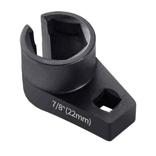 Lemxily Offset O2 Sensor Socket, 7/8-Inch (22mm) with 3/8-Inch Drive, Universal Fit for Vehicle Oxygen Sensor Removal