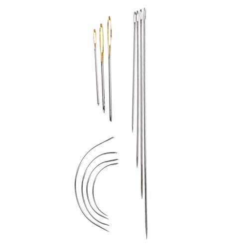 Agulhas Monkeyjack de costura sortidas, 11 peças, agulhas de costura automáticas em aço para reparo