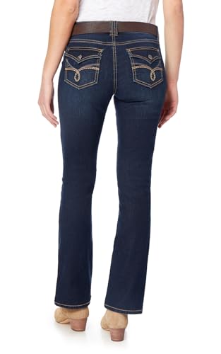 WallFlower Womens Legendary Slim Bootcut Mid-Rise Belted Insta Stretch Juniors Jeans (Standard and Plus)2