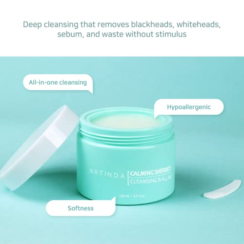 Q.rest Natinda Centella & Green Tea Extract Skin, Face Makeup Cleansing Balm Melting Balm To Oil Remover Moisturizing Niacinamide #TOP5