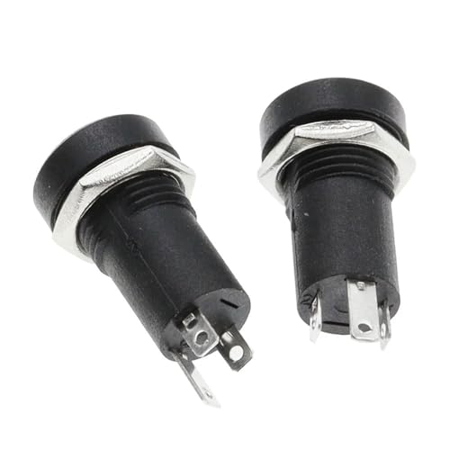 Conector jack de audio PJ392A negro de 3 polos estéreo para soldar con tuercas 4