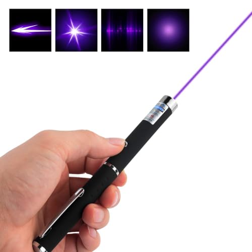 WNZQK 3 Pcs Laser Pointer for Cats Dogs Cats Laser Pointer Pet Interactive Toys Laser Presentation Remotes Red Green Purple Light (3 PCS Pack Color Mixed, Without Battery)